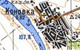 Топографическая карта Коновки
