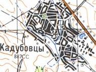 Топографічна карта Кадубівців
