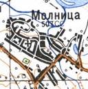Топографічна карта Молниці