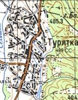 Топографічна карта Турятки