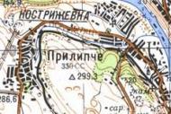 Топографічна карта Кострижівки