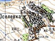Топографічна карта Оселівки