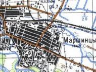 Топографічна карта Маршинців