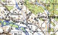 Топографическая карта Давыдовки