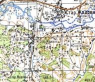 Топографическая карта Старой Жадовой