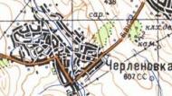 Топографическая карта Черленовки