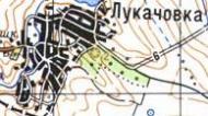 Топографическая карта Лукачевки