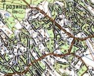 Топографічна карта Грозинців