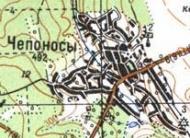 Топографічна карта Чепоносів