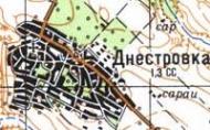 Топографическая карта Днестровки