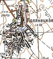 Топографічна карта Полянецького
