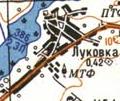 Топографическая карта Луковки