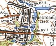 Топографическая карта Берестовца