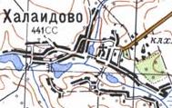 Топографічна карта Халаїдового