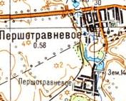 Topographic map of Pershotravneve