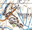 Topographic map of Chekhivka