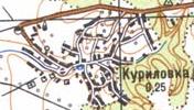 Топографическая карта Куриловки