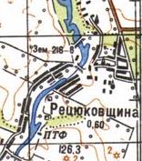 Topographic map of Retsyukivschyna