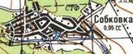 Топографическая карта Собковки
