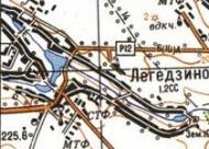 Топографічна карта Легедзиного