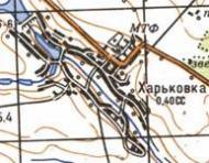 Топографічна карта Харківки
