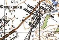 Топографічна карта Флярківки