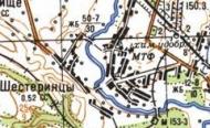 Топографічна карта Шестеринців
