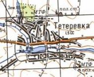 Топографічна карта Тетерівки
