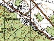 Топографическая карта Чернявки