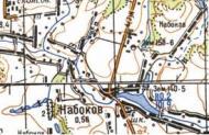 Топографическая карта Набокова