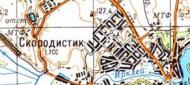 Topographic map of Skorodystyk