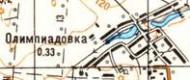 Топографическая карта Олимпиадовки