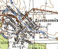 Топографічна карта Дзензелівки