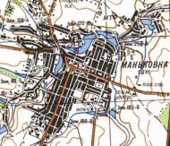 Топографическая карта Маньковки