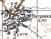 Topographic map of Petrivka