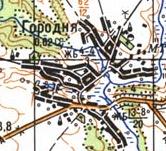 Топографічна карта Городньої