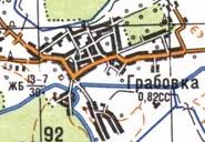 Топографічна карта Грабівки