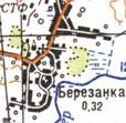 Топографическая карта Березанки