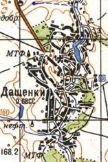 Топографічна карта Дащенок