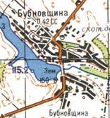 Topographic map of Bubnivschyna