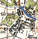 Топографічна карта Богданів