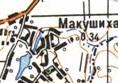 Топографическая карта Макушихи