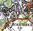 Топографическая карта Гнатовки
