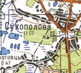 Топографічна карта Сухополової