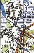 Топографічна карта Валок