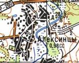 Топографічна карта Олексинців