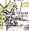 Топографічна карта Сезьок