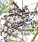 Топографічна карта Юрківців