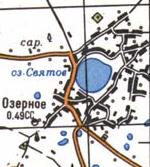 Топографічна карта Озерного