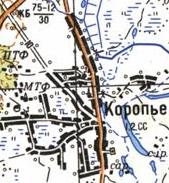 Топографічна карта Короп'євого
